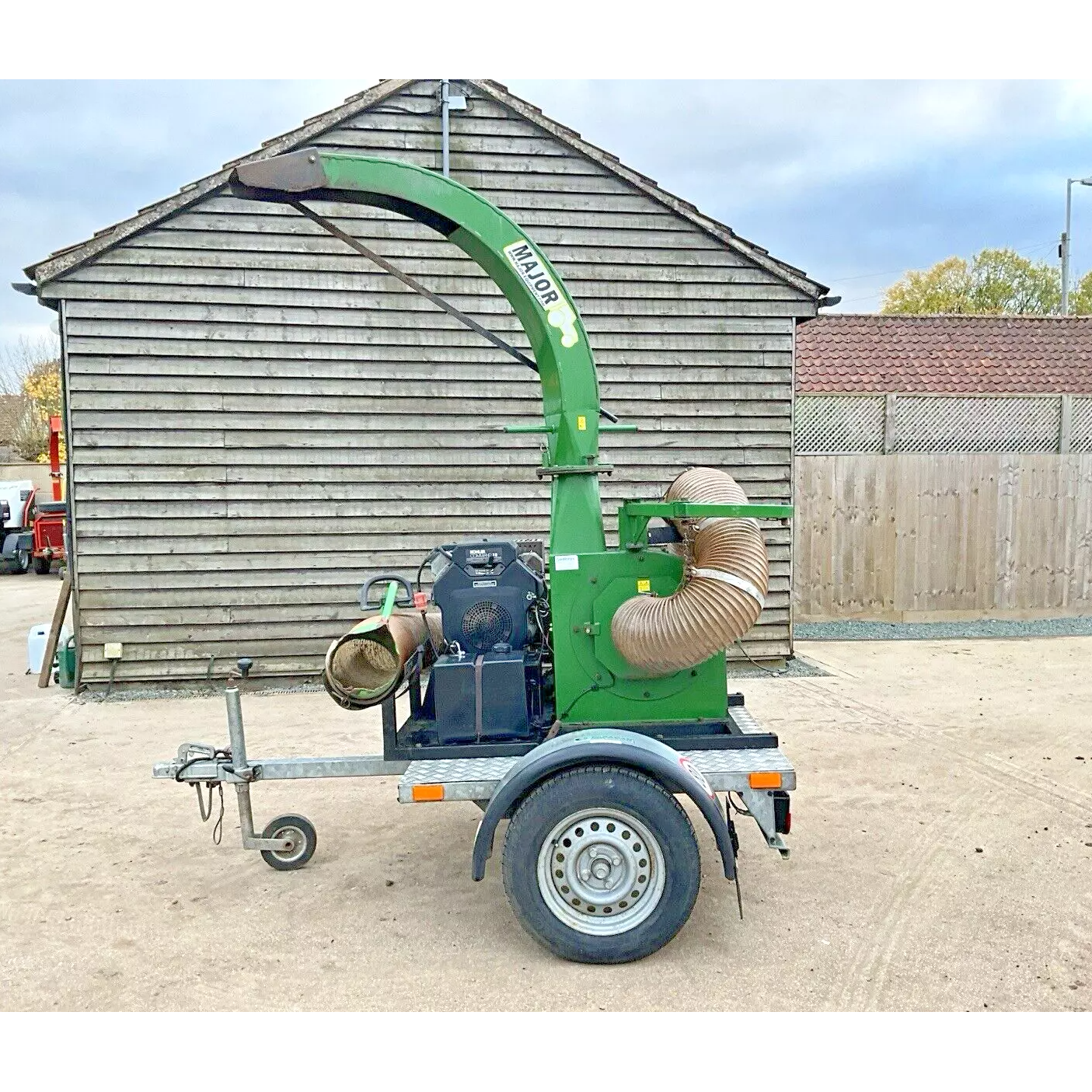 2013 MAJOR VD500P TRAILED PETROL POWERED LEAF LITTER VACUUM COLLECTOR